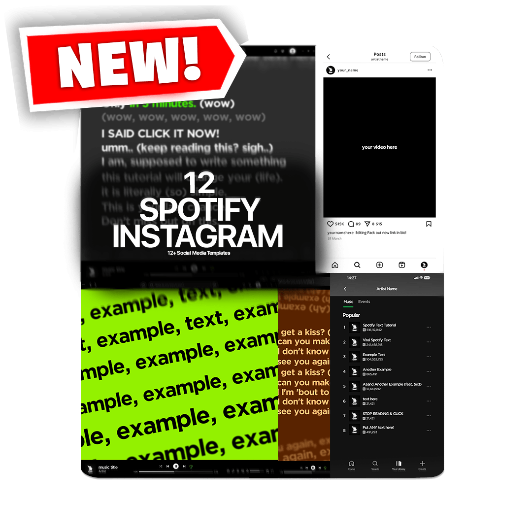 Social Media Templates V1 - Taer Editing Assets